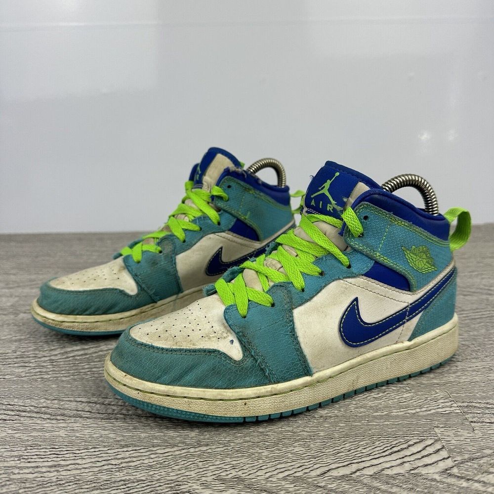 Nike Air Jordan 1 GS‎ 2021 Boys 5Y Sprite Blue Volt DA8010-400